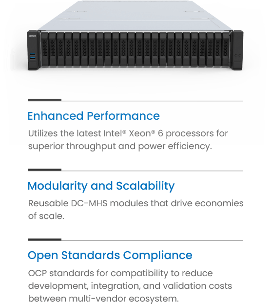 SR710|DC-MHS 伺服器 - 採用 Intel® Xeon® 6 的高效能運算 | Senao Networks